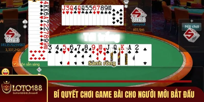 Bí quyết chơi game bài đỉnh cao cho người mới bắt đầu