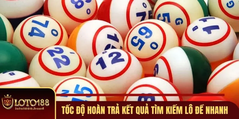 App Lô Đề Loto188 - Ứng Dụng Số Mượt Mà, Cá Cược Thả Ga 3 Tốc độ hoàn trả kết quả tìm kiếm xổ số nhanh